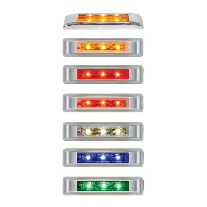 3.5" Ultra Thin LED Marker Light - White Line Distributors Inc