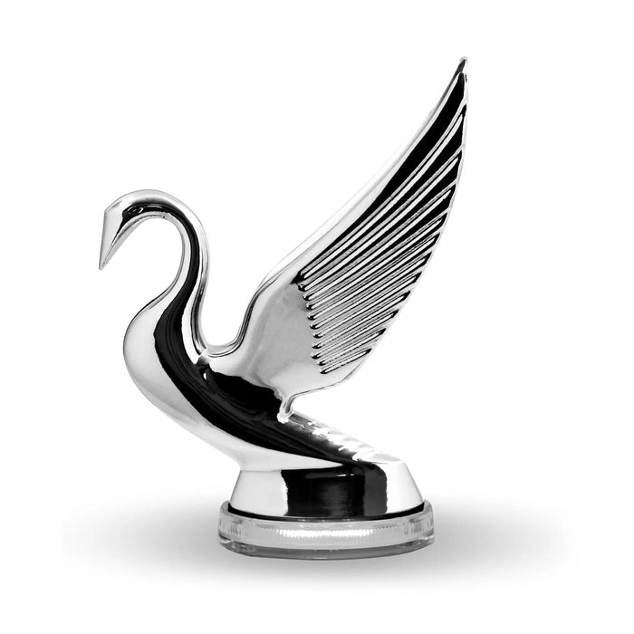 Swan Hood Ornament with LED Glow Base