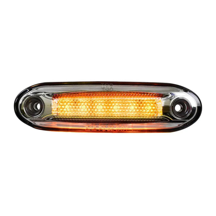 5-1/8" Rectangular LED Side Marker Light with Under Glow Effect - White Line Distributors Inc