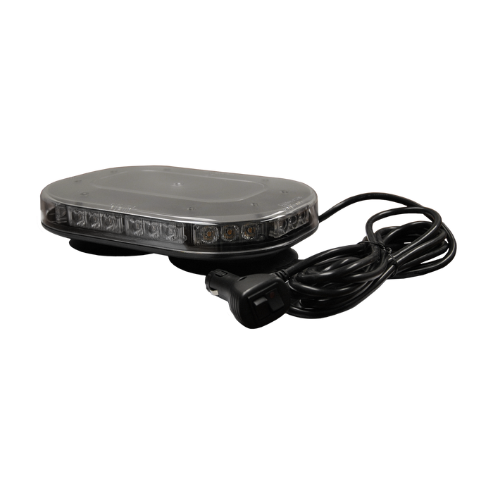 9.75" Amber LED Low Profile Warning Light Bar - Magnetic Mount - White Line Distributors Inc