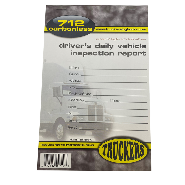 Driver's Daily Vehicle Inspection Report - White Line Distributors Inc
