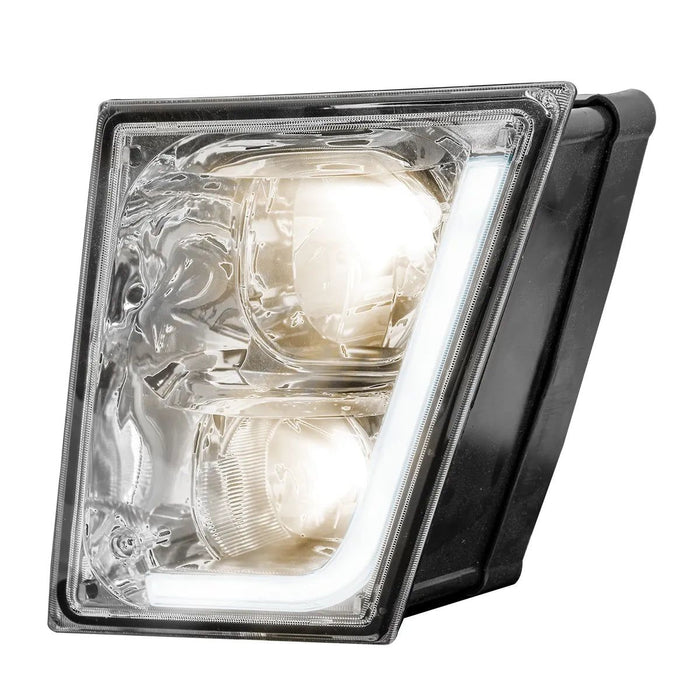 Volvo VN/VNL Chrome Fog/Driving Light with Daytime Running Light - White Line Distributors Inc