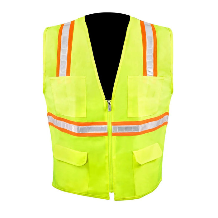High Visibility Safety Vest with 6 Pockets - White Line Distributors Inc