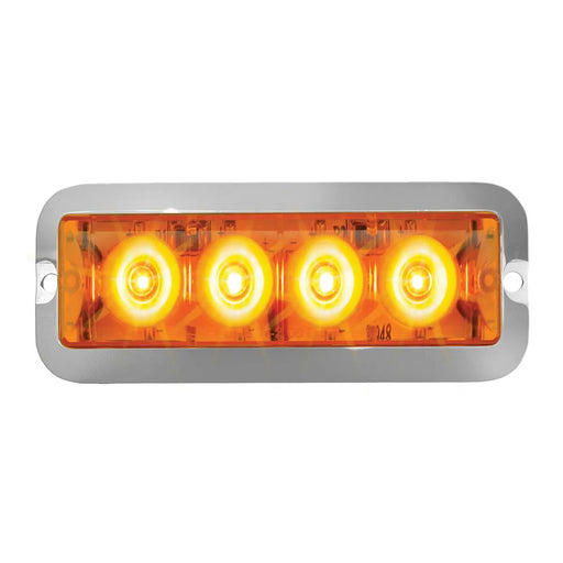 Medium Rectangular 4 LED Strobe Light - White Line Distributors Inc