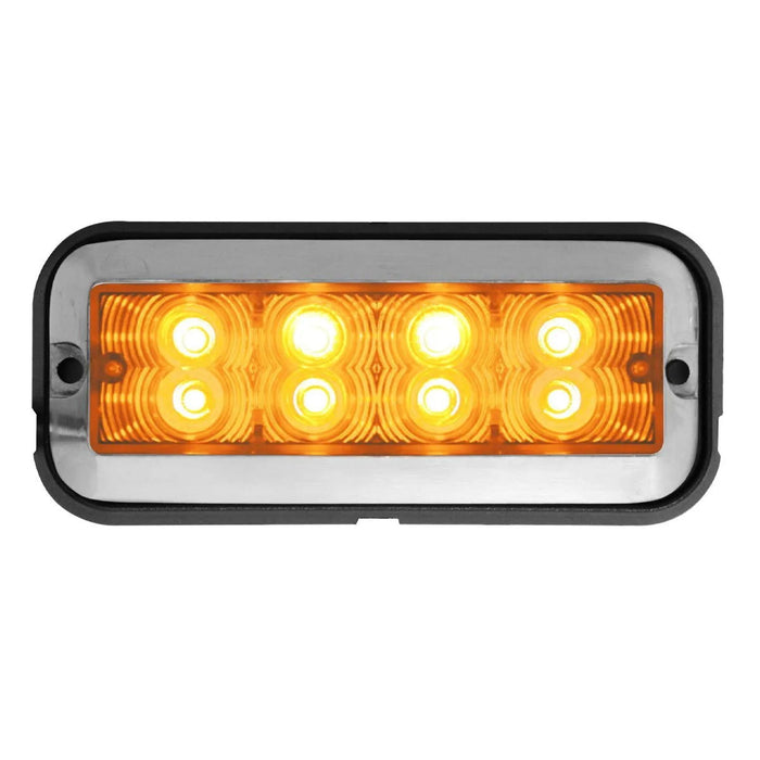 Medium Rectangular 8 LED Strobe Light - White Line Distributors Inc