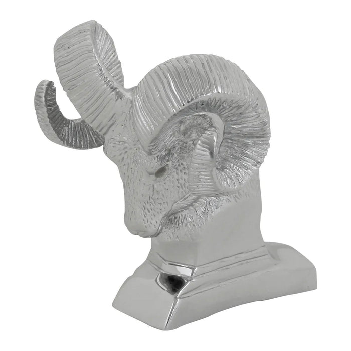 Ram's Head Hood Ornament - White Line Distributors Inc