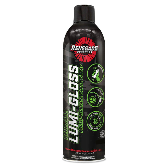 Renegade Rebel Lumi-Gloss Multi Surface Shine Spray - White Line Distributors Inc