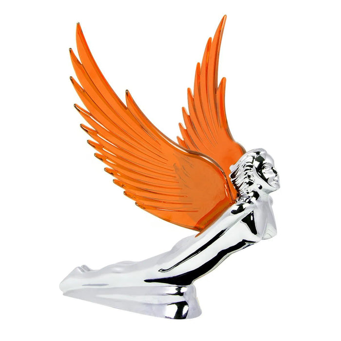 WindRider Chrome Flying Goddess Hood Ornament - White Line Distributors Inc
