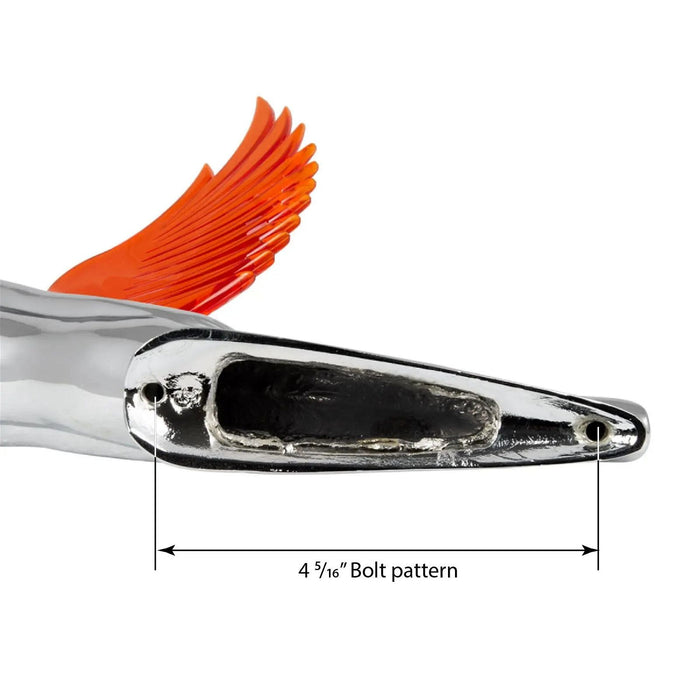 WindRider Chrome Flying Goddess Hood Ornament - White Line Distributors Inc