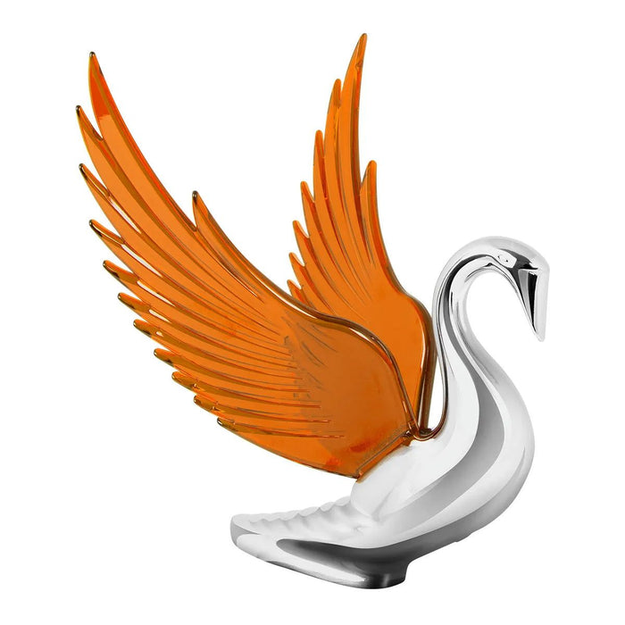 WindRider Chrome Swan Hood Ornament - White Line Distributors Inc