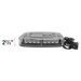 11" Amber LED Warning Light Bar - Magnetic Mount - White Line Distributors Inc