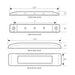 3.5" Ultra Thin LED Marker Light - White Line Distributors Inc
