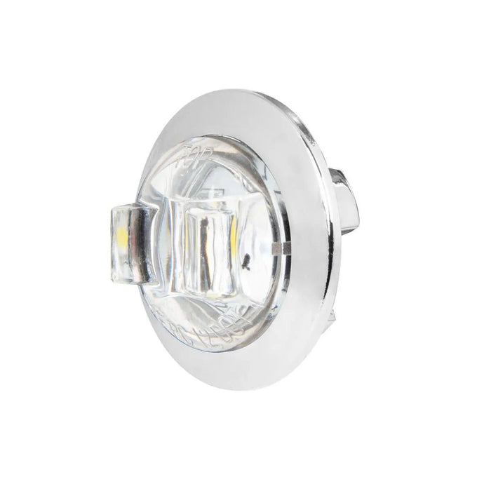 3/4" Dia. Mini Wide Angle LED Dual Function Sealed Light with Chrome Plastic Bezel - White Line Distributors Inc