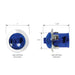3/4" Dia. Mini Wide Angle LED Dual Function Sealed Light with Chrome Plastic Bezel - White Line Distributors Inc