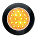 4" Fleet Flange Mount LED Light with Black Twist & Lock Bezel in 3 Wires - White Line Distributors Inc
