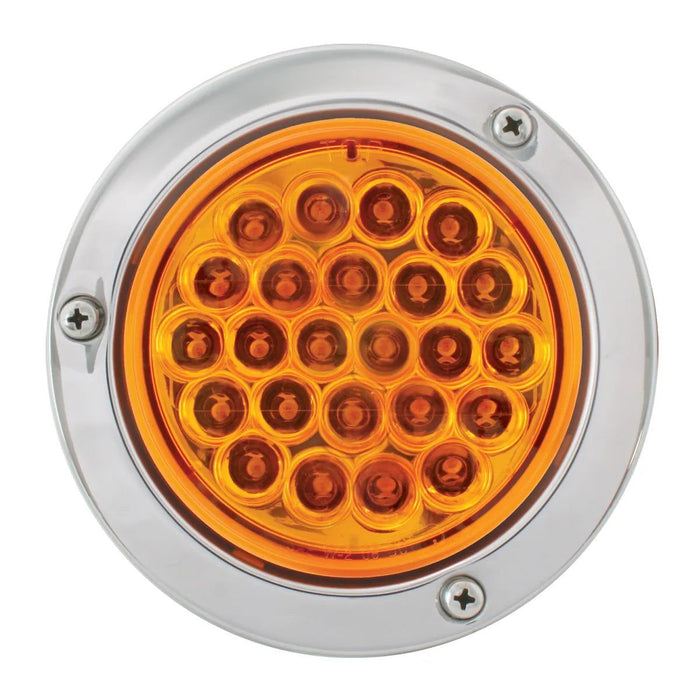 4" Round Continuous Pearl LED Strobe Light - White Line Distributors Inc