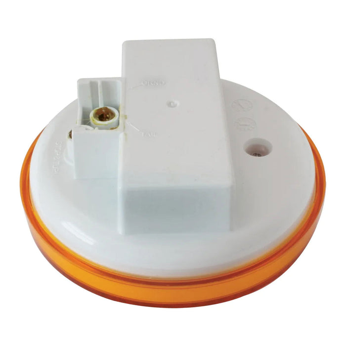 4" Round Continuous Pearl LED Strobe Light - White Line Distributors Inc
