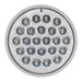 4" Round Continuous Pearl LED Strobe Light - White Line Distributors Inc
