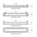 6.25" Ultra Thin LED Marker Light Bar - White Line Distributors Inc