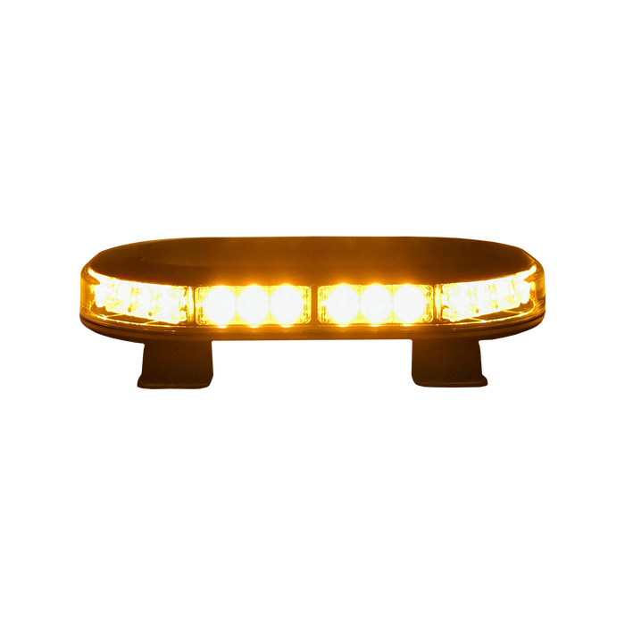 9.75" Amber LED Low Profile Warning Light Bar - Bracket Mount - White Line Distributors Inc