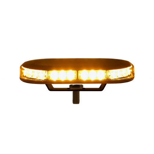 9.75" Amber LED Low Profile Warning Light Bar - Single Bolt Mount - White Line Distributors Inc