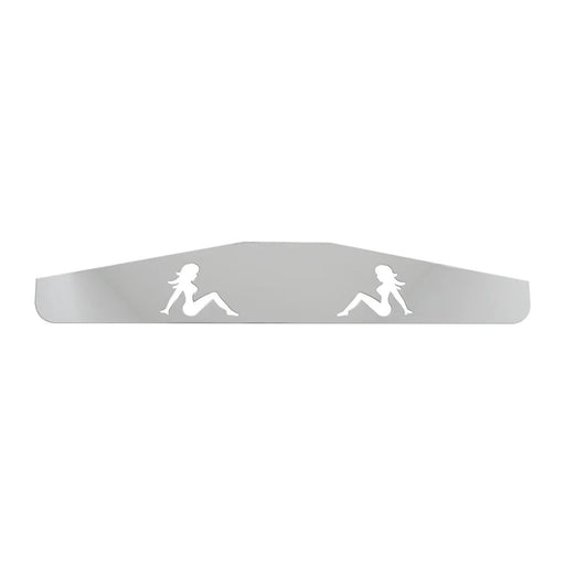 Bottom Mud Flap Plates with Script - White Line Distributors Inc