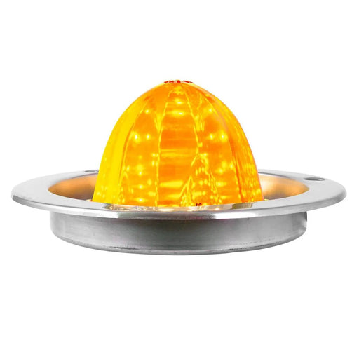 Classic Watermelon LED Light with Stainless Steel Flange Mount Bezel - White Line Distributors Inc