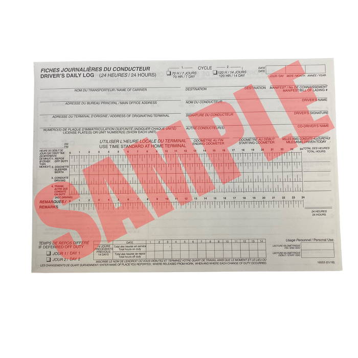 Daily Log and Vehicle Inspection Report Book - White Line Distributors Inc