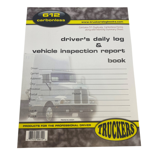 Driver's Daily Log and Vehicle Inspection Report Book - White Line Distributors Inc