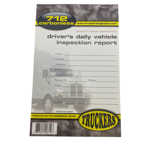 Driver's Daily Vehicle Inspection Report - White Line Distributors Inc