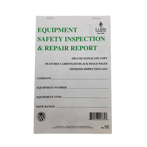 Equipment Safety Inspection and Repair Report - White Line Distributors Inc