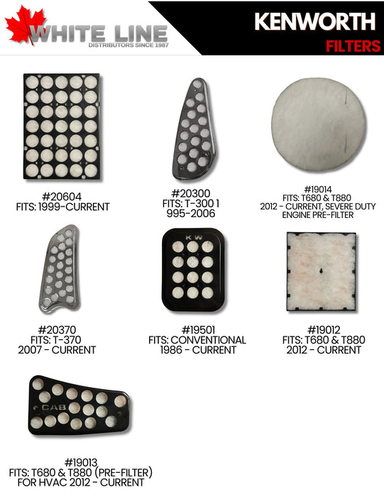 Kenworth Cab Filters