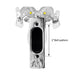 LED Eyes Ram's Head Hood Ornament - White Line Distributors Inc