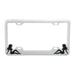 License Plate Frames With Sitting Lady Silhouettes - White Line Distributors Inc