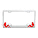 License Plate Frames With Sitting Lady Silhouettes - White Line Distributors Inc