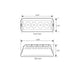 Medium Rectangular 4 LED Strobe Light - White Line Distributors Inc