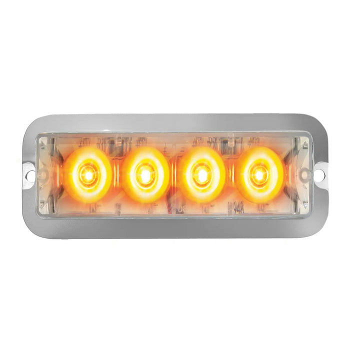 Medium Rectangular 4 LED Strobe Light - White Line Distributors Inc