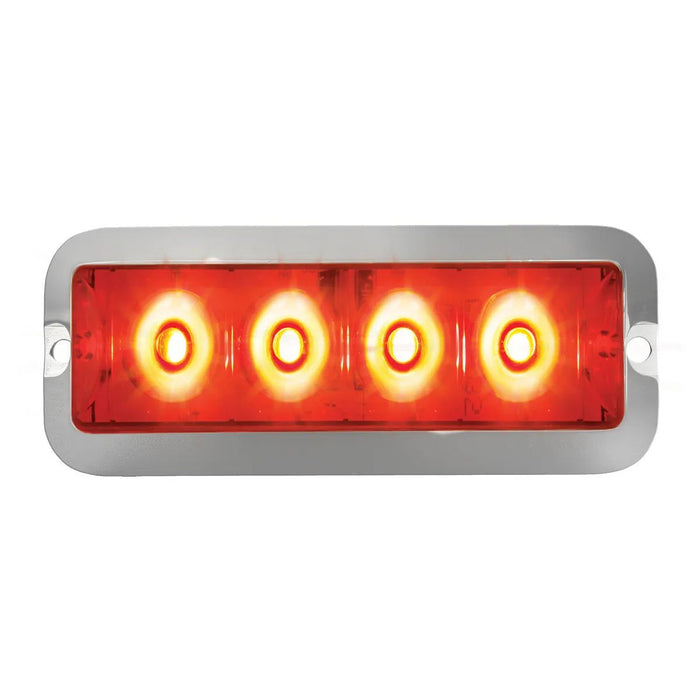 Medium Rectangular 4 LED Strobe Light - White Line Distributors Inc