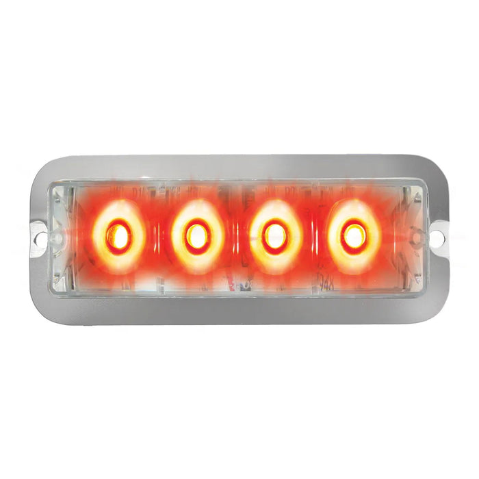 Medium Rectangular 4 LED Strobe Light - White Line Distributors Inc