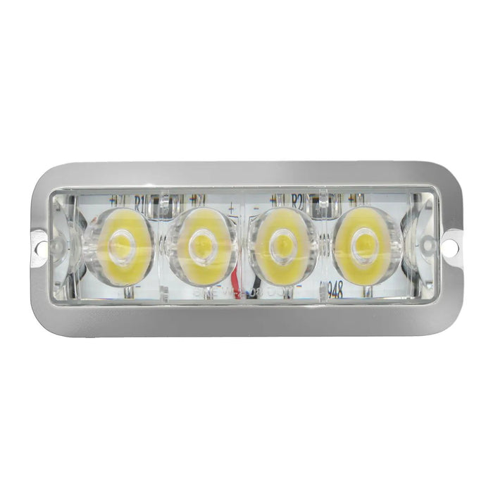 Medium Rectangular 4 LED Strobe Light - White Line Distributors Inc