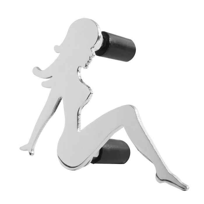 Mud Flap Weights Sitting Lady Cut Outs - White Line Distributors Inc