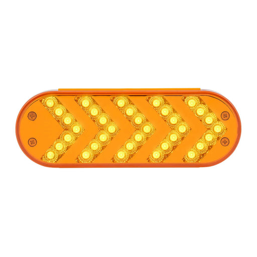 Oval Sequential Arrow Mid-Turn Spyder LED Light - White Line Distributors Inc
