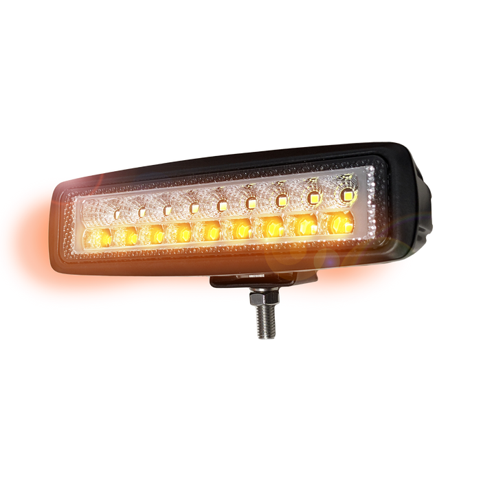 Rectangular LED Flood Lamp with Amber Flash - White Line Distributors Inc