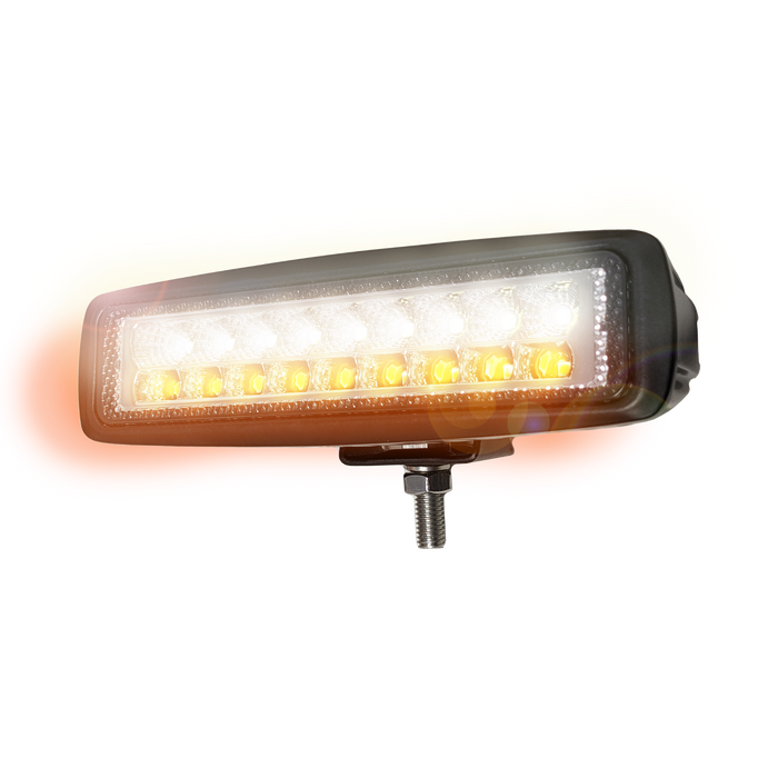 Rectangular LED Flood Lamp with Amber Flash - White Line Distributors Inc
