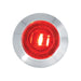 1" Dia. Mini Push/Screw-In Wide Angle LED Marker Light w Chrome Bezel - White Line Distributors Inc