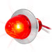 1" Mini Push/Screw Watermelon LED Light with Chrome Plastic Bezel - White Line Distributors Inc