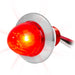 Dual Function 1" Mini Push/Screw Watermelon LED Light with Chrome Plastic Bezel - White Line Distributors Inc