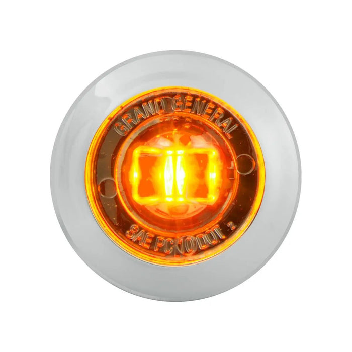 1" Mini Push/Screw Wide Angle LED Light in Smoke Lens with Chrome Plastic Bezel - White Line Distributors Inc