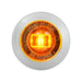 1" Mini Push/Screw Wide Angle LED Light in Smoke Lens with Chrome Plastic Bezel - White Line Distributors Inc