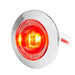 1" Mini Push/Screw Wide Angle LED Light in Smoke Lens with Chrome Plastic Bezel - White Line Distributors Inc